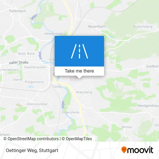 Карта Oettinger Weg