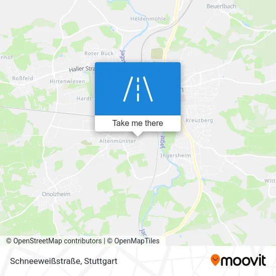 Карта Schneeweißstraße