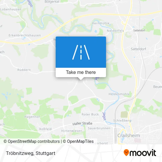 Карта Tröbnitzweg