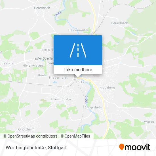 Карта Worthingtonstraße