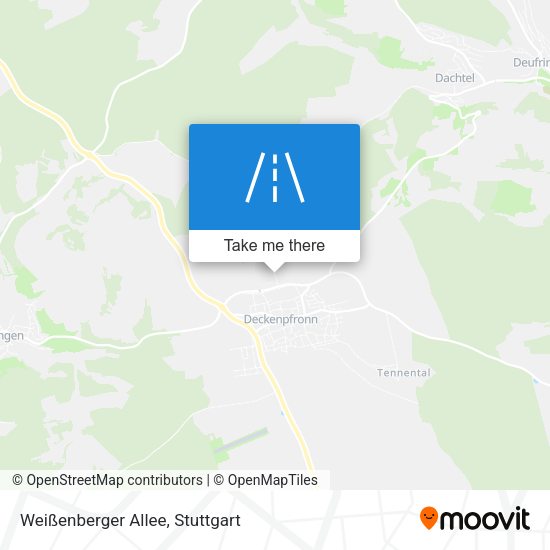 Weißenberger Allee map