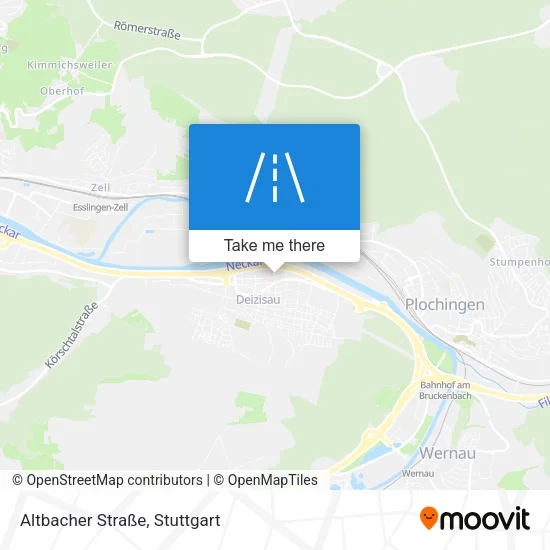 Карта Altbacher Straße