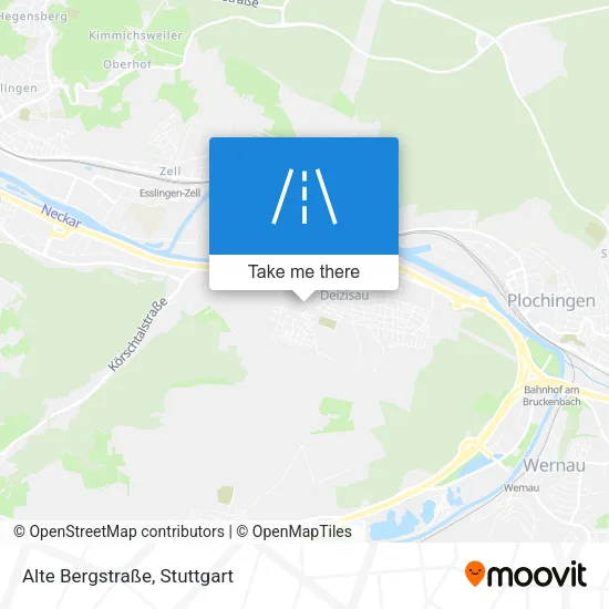 Карта Alte Bergstraße