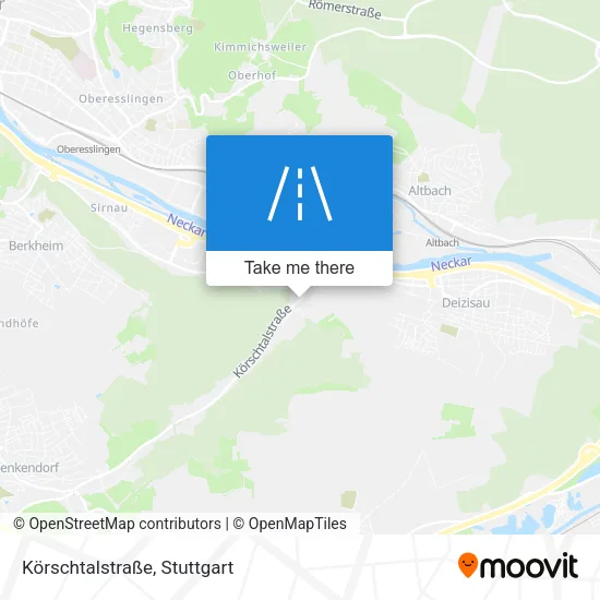 Карта Körschtalstraße