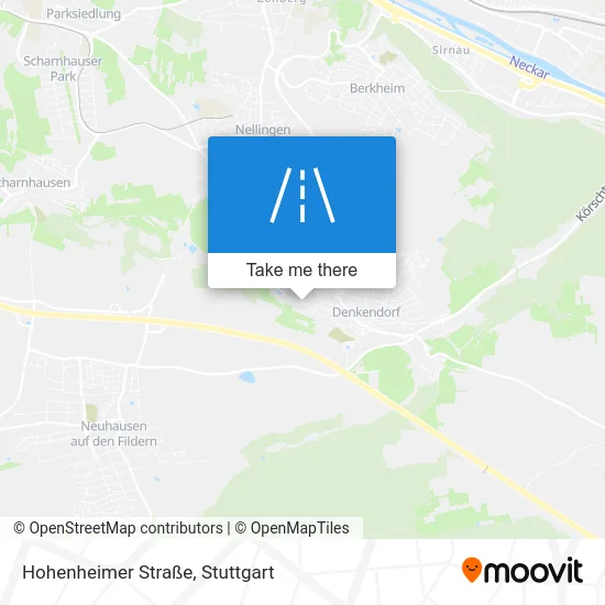 Карта Hohenheimer Straße