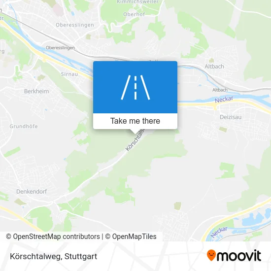 Карта Körschtalweg