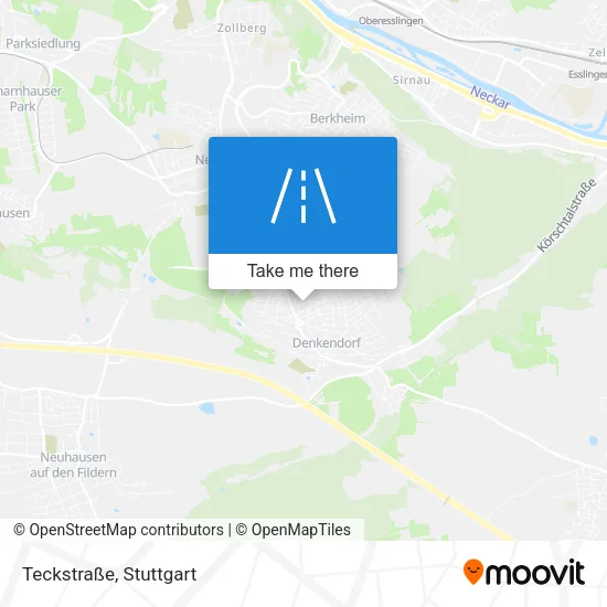 Карта Teckstraße