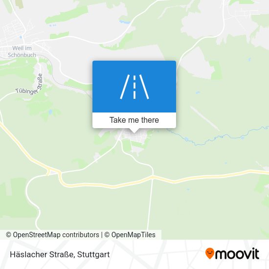 Häslacher Straße map