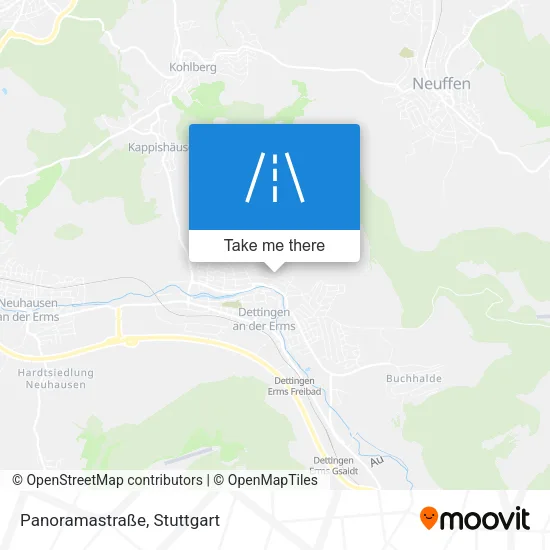 Карта Panoramastraße