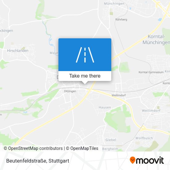 Beutenfeldstraße map