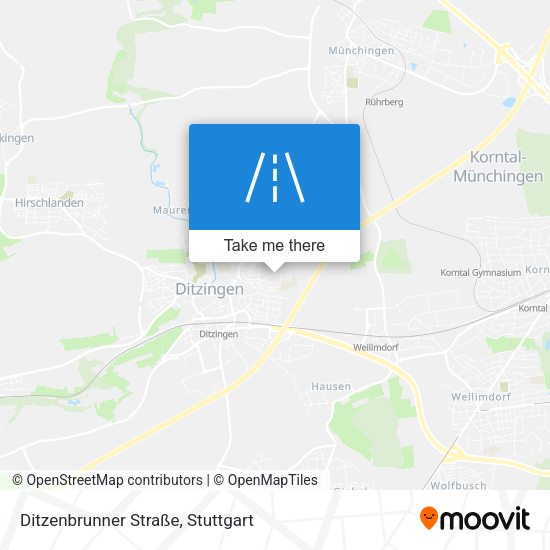 Ditzenbrunner Straße map