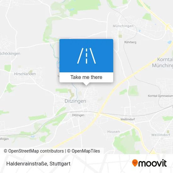 Haldenrainstraße map