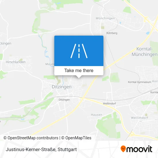 Карта Justinus-Kerner-Straße