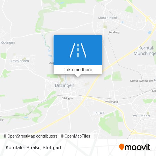 Korntaler Straße map