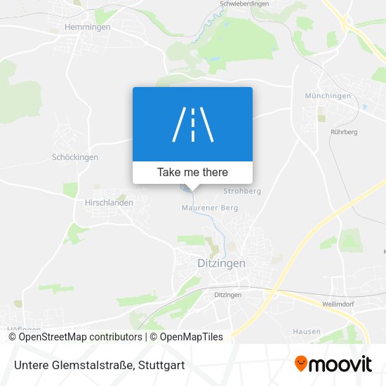 Untere Glemstalstraße map