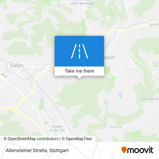 Карта Allensteiner Straße