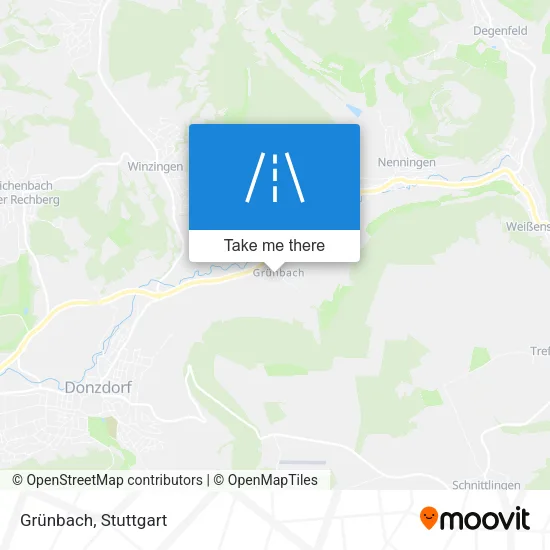 Grünbach map