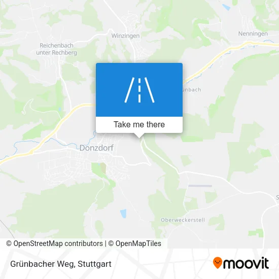 Grünbacher Weg map