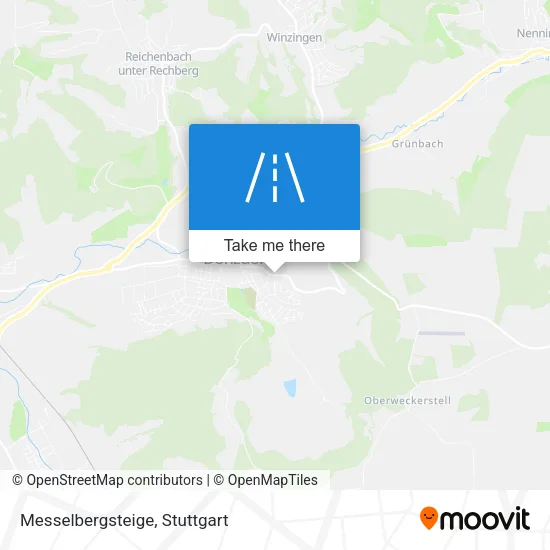 Карта Messelbergsteige