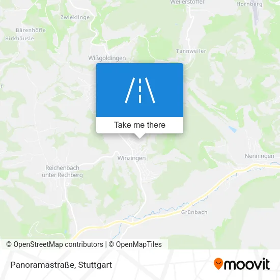 Карта Panoramastraße