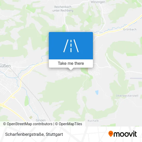 Карта Scharfenbergstraße