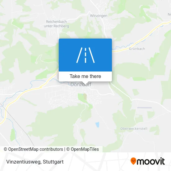 Карта Vinzentiusweg