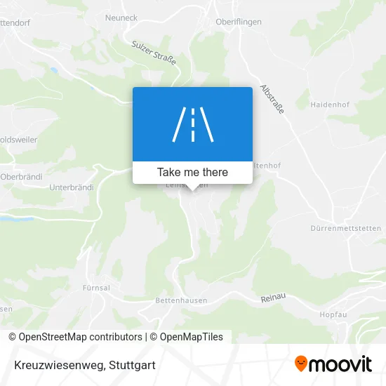 Карта Kreuzwiesenweg
