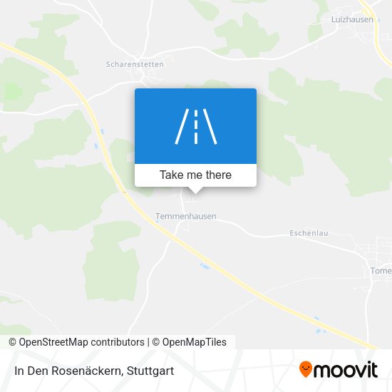 In Den Rosenäckern map