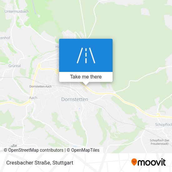 Cresbacher Straße map