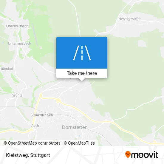Kleistweg map