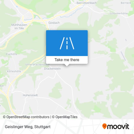 Карта Geislinger Weg