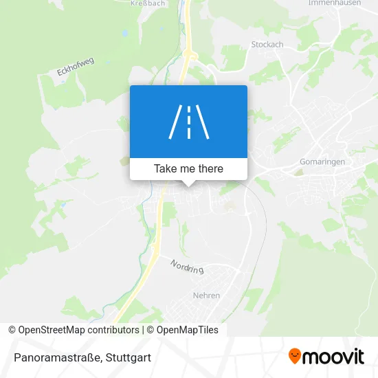 Карта Panoramastraße