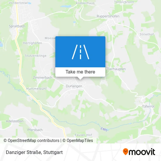 Карта Danziger Straße