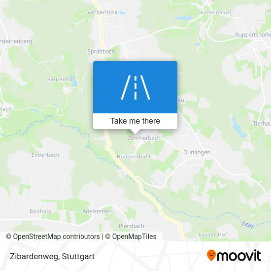 Карта Zibardenweg