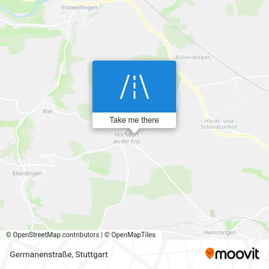 Карта Germanenstraße