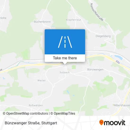 Карта Bünzwanger Straße
