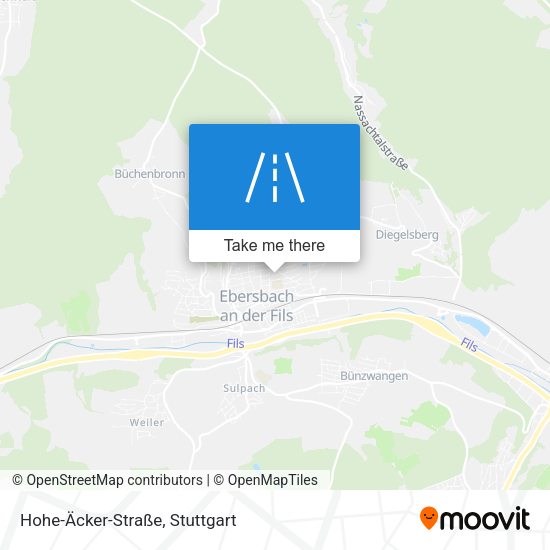 Hohe-Äcker-Straße map