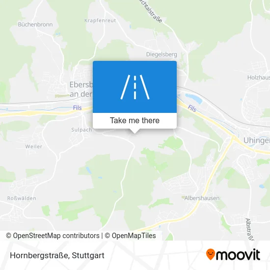 Карта Hornbergstraße