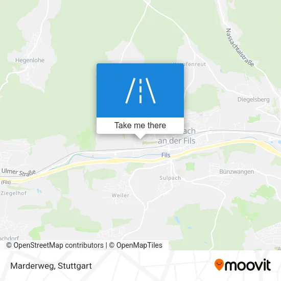Marderweg map