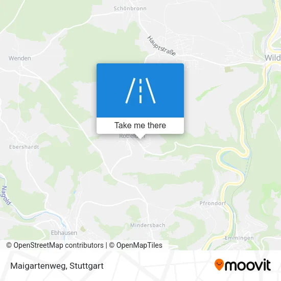 Карта Maigartenweg