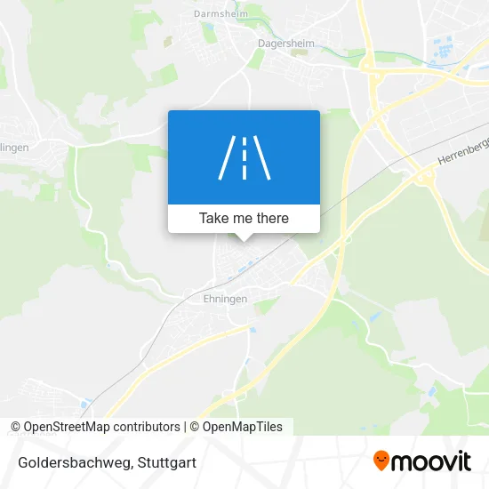 Карта Goldersbachweg