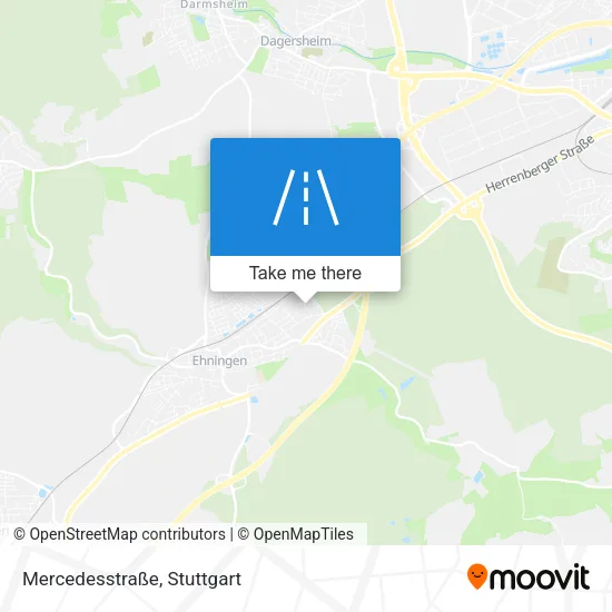 Карта Mercedesstraße