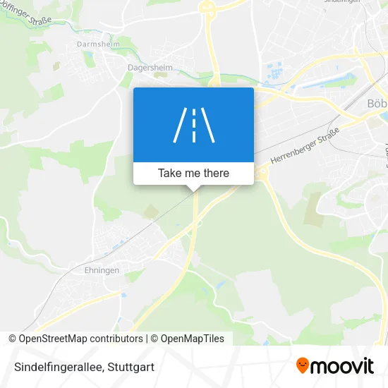 Карта Sindelfingerallee