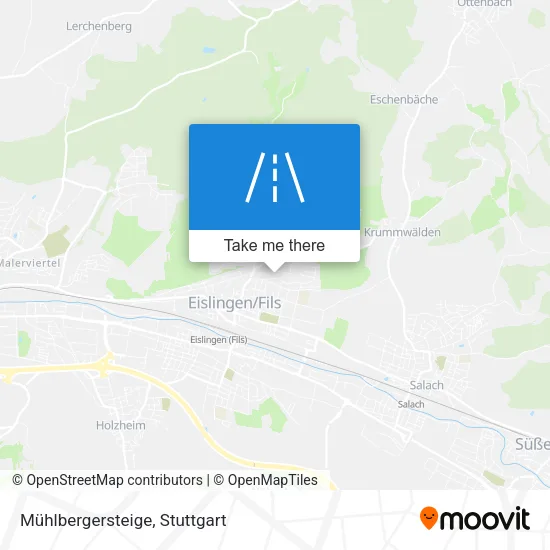 Карта Mühlbergersteige