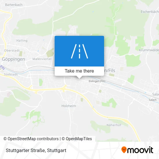 Карта Stuttgarter Straße
