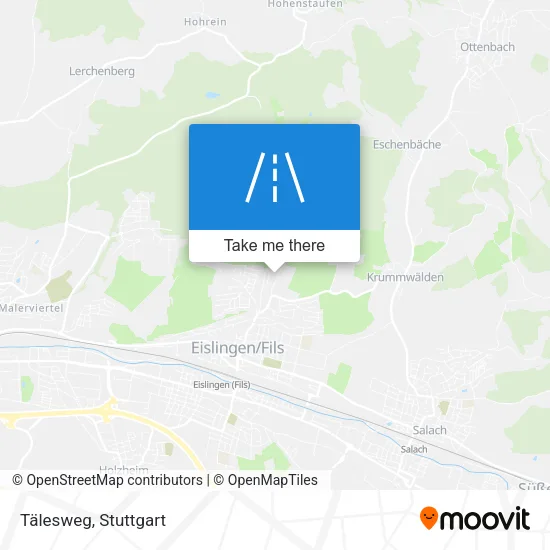 Карта Tälesweg