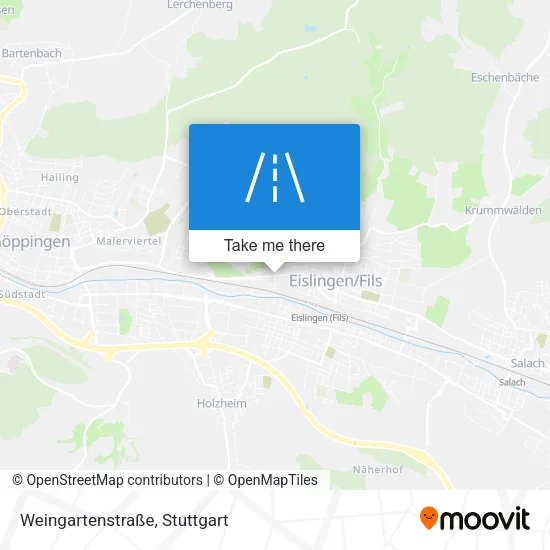 Карта Weingartenstraße