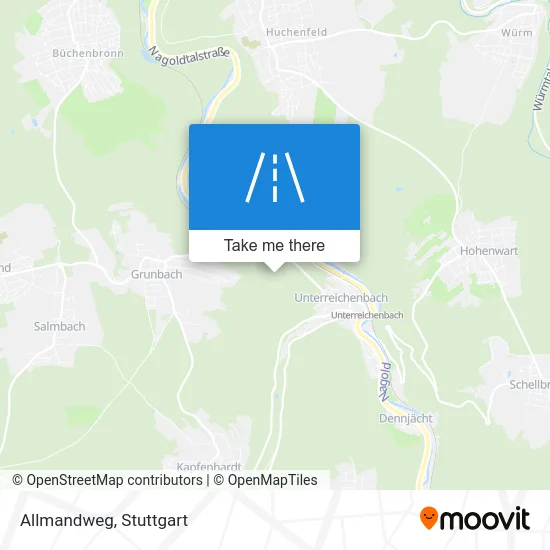 Карта Allmandweg