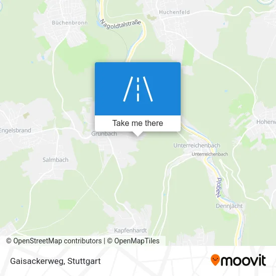 Карта Gaisackerweg