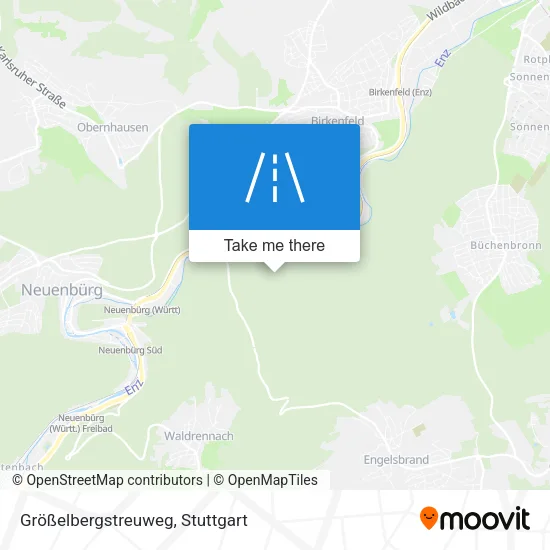 Größelbergstreuweg map
